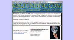 Desktop Screenshot of msgfunding.com