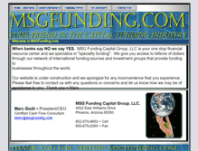 Tablet Screenshot of msgfunding.com